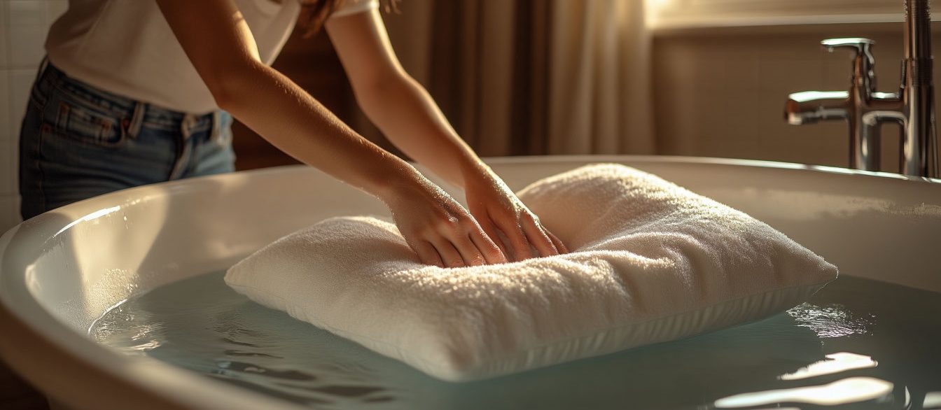 Ручная стирка ортопедической подушки