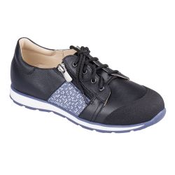 TW-451 (цв.2-черно-голубой, 31) Полуботинки спортивные (натур.кожа)