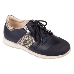 TW-451 (цв.8-черно-бежевый, 31) Полуботинки спортивные (натур.кожа)