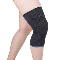 Бандаж компрессионный на коленный сустав на широкое бедро Т-8582 Evolution  Silver