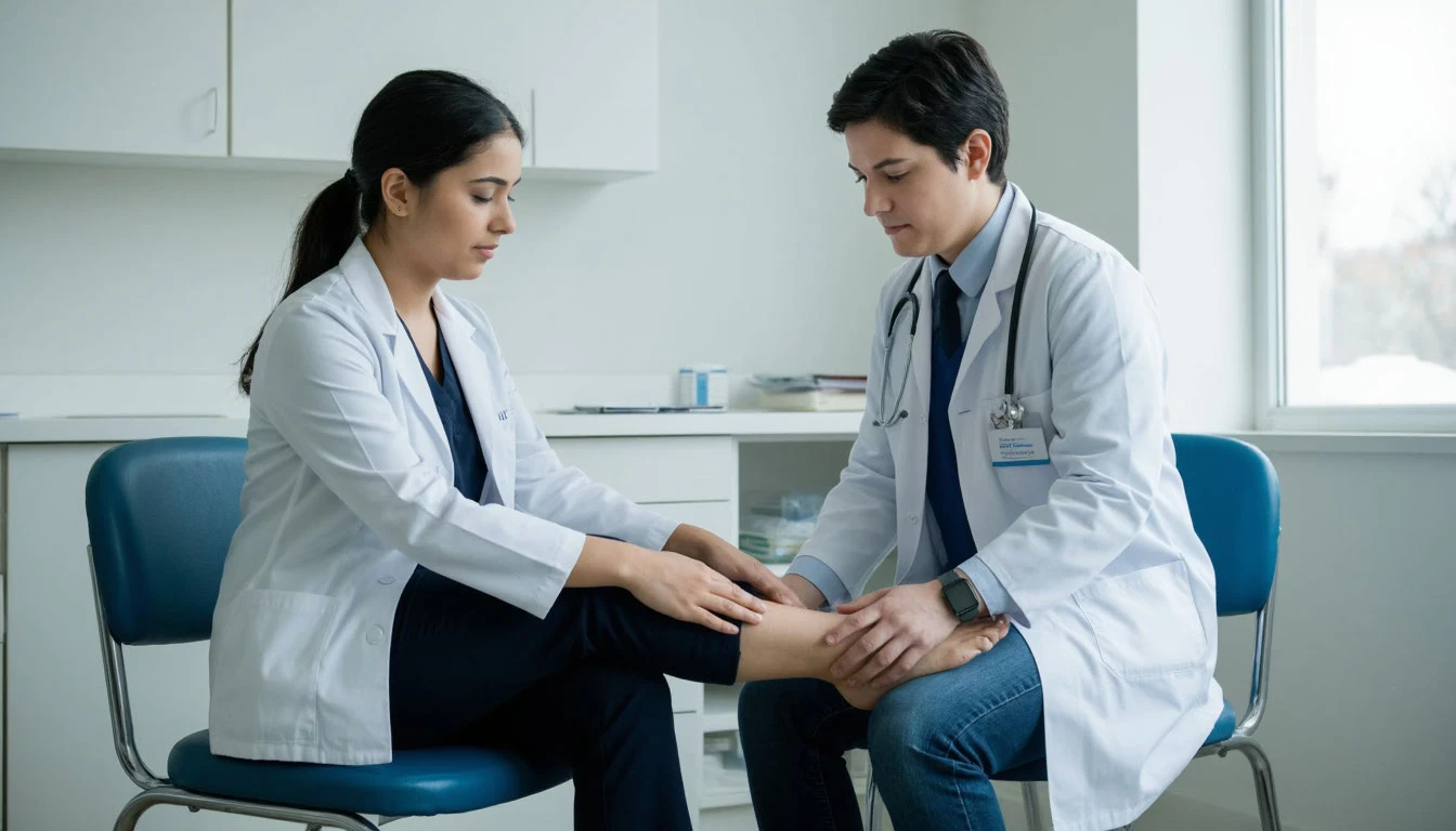 Ортопед или хирург может назначить рентген, УЗИ, анализ крови и определить точную причину