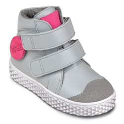 TW-416 (цв.12-серый) Ботинки (сменный декор, велкро, неубивайка)