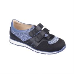 TW-450 (цв.7-черно-голубой, 31) Полуботинки спортивные (натур.кожа)